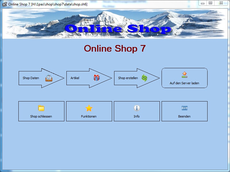 Freeware Online Shop 7.0 full Freeware Online Shop full screenshot
